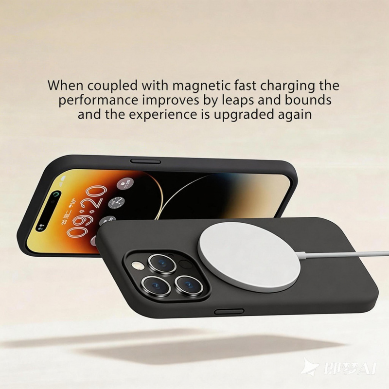 Funda de Lujo con Carga Inalám - Liquid Silicone Magnetic Phone Case reseña y precio