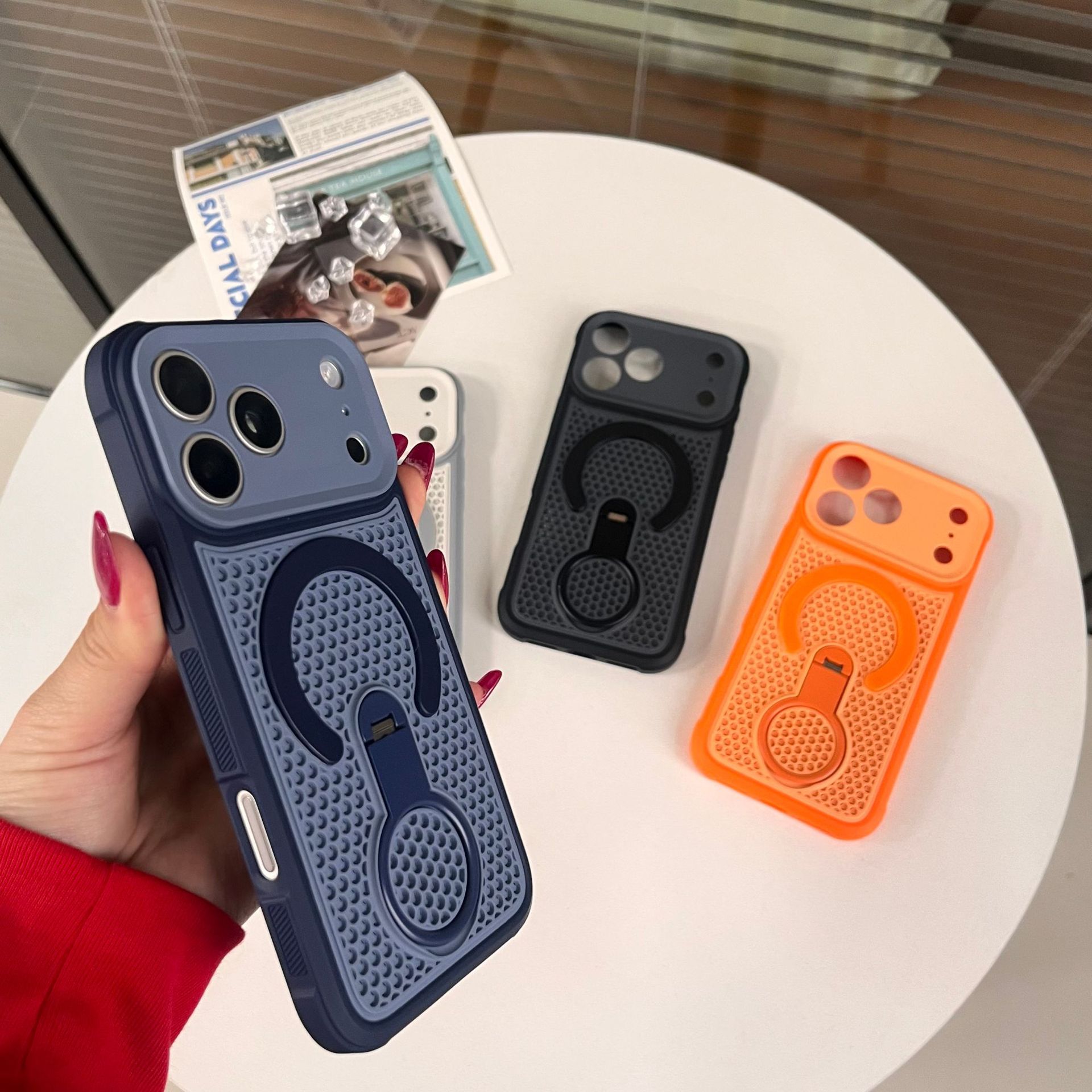 360 °   Funda magnética transp - Heat Dissipation Mesh Breathable Case reseña y precio