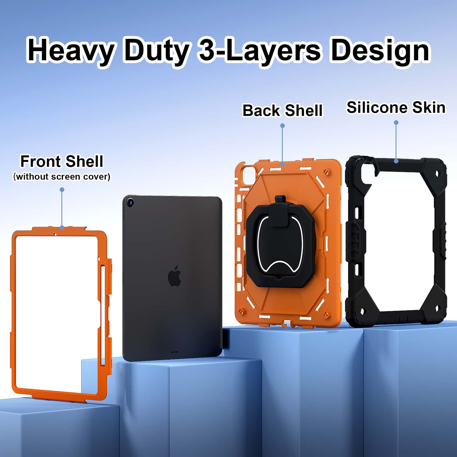 Funda para iPad Pro 13 M5 Air  - Heavy Duty 360 Full Body Protective Case reseña y precio