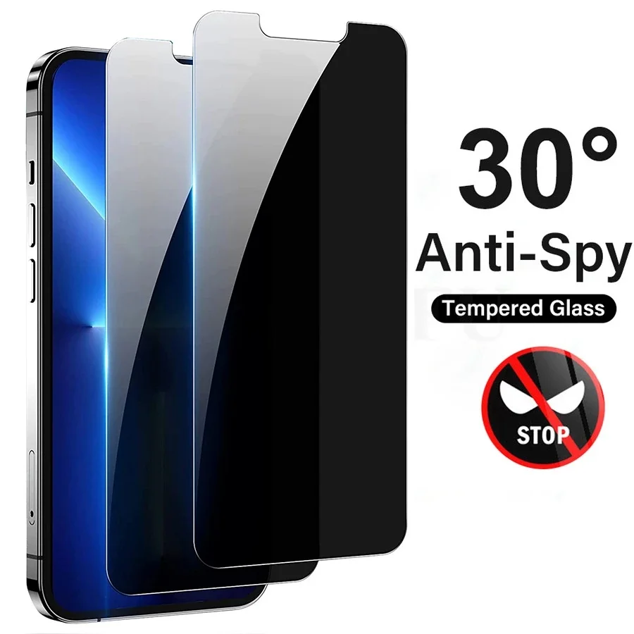 Protector de pantalla de vidri - Anti Spy Privacy Glass Case reseña y precio